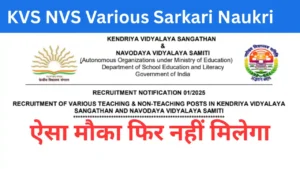 Read more about the article KVS–NVS Govt Jobs 2025: कई पदों पर बंपर भर्ती — अभी यहां आवेदन करें